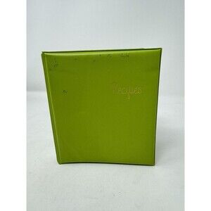 Vintage Blank RECIPES Notebook 6 Ring Binder Hansen Co. 1970s 70s Green